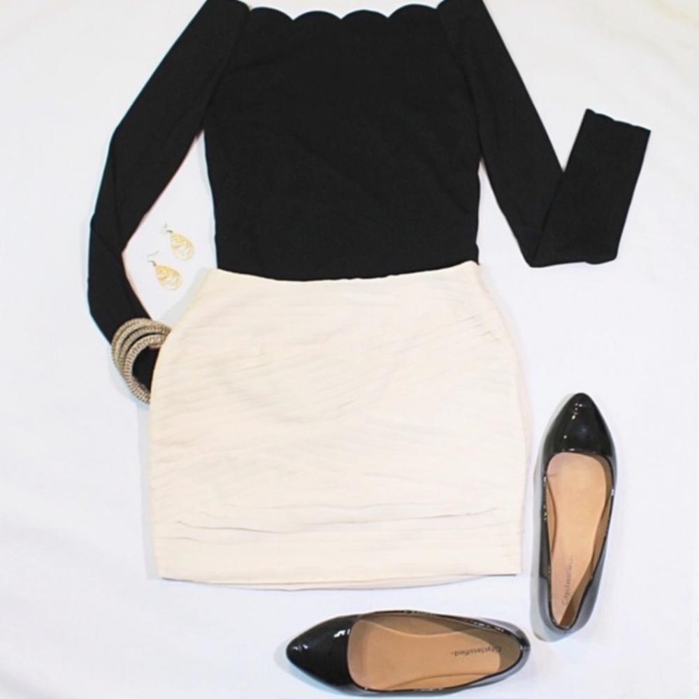 Francesca's by Alythed Ivory Skirt || NWT